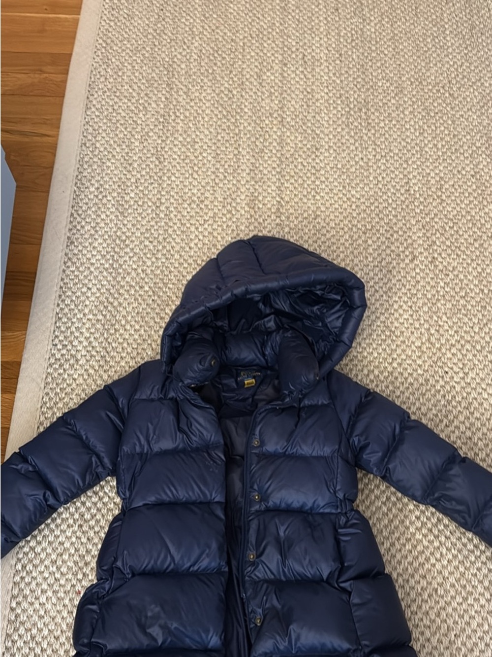Polo Ralph Lauren Girls 5T Navy Puffer Coat with Hood